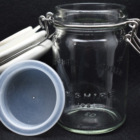 Cartwright & Butler Glass Jar W/Ceramic Lid and Seal Beverley Yorkshire Est 1981 - Picture 8 of 16